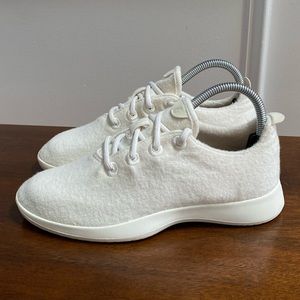 Allbirds Women’s Wool Runners Natural White Cream Sole Shoe Sneaker Size 8